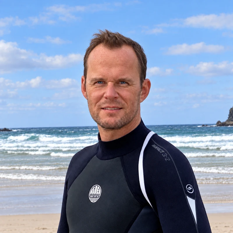 Richard at the beach